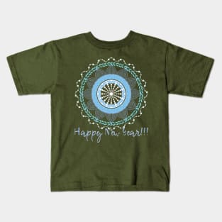 Happy New Year Mandala Kids T-Shirt